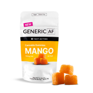Generic Af Gummies Mango  20-pack  100mg THC (5mg/ Gummy)