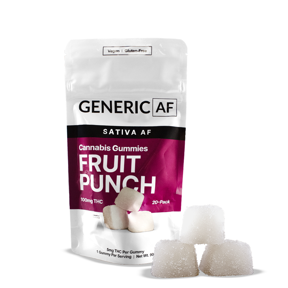 Generic Af Fruit Punch Edible 20 Pack Hybrid 100mg